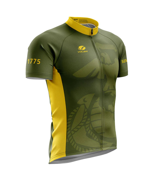 USMC SEMPER FIDELIS - Men's CLASSIC JERSEY in green and yellow