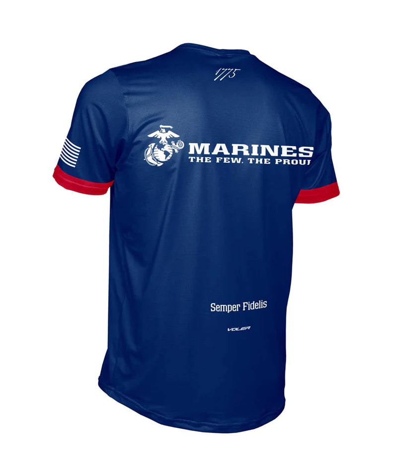 Men's USMC ENDURANCE AIR TEE - Red, White and Blue