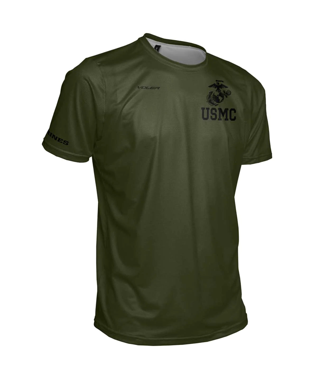 Men's USMC ENDURANCE AIR TEE - Olive and Black